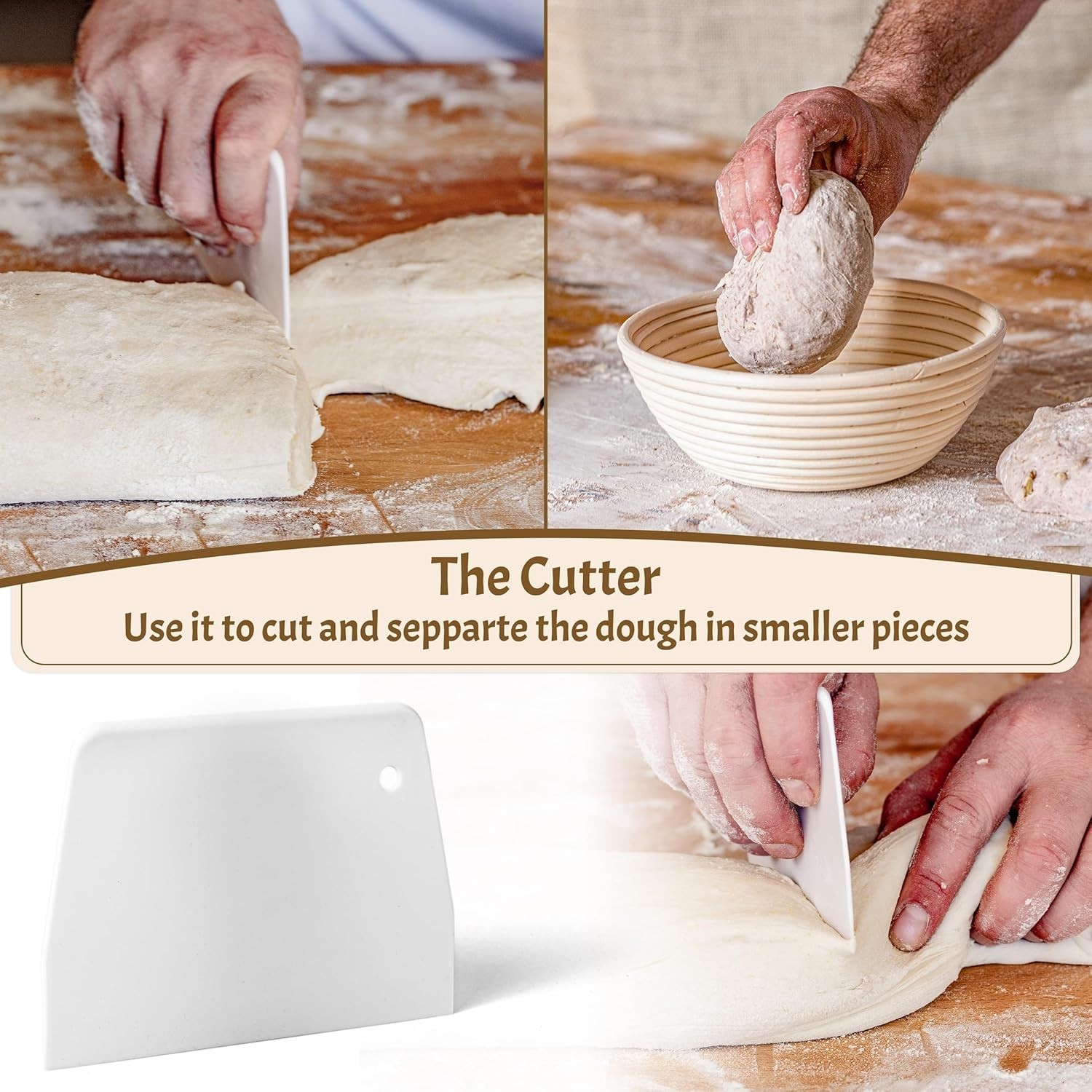 Beginner's Sourdough Starter Kit – Complete Bread Baking Set with Banneton