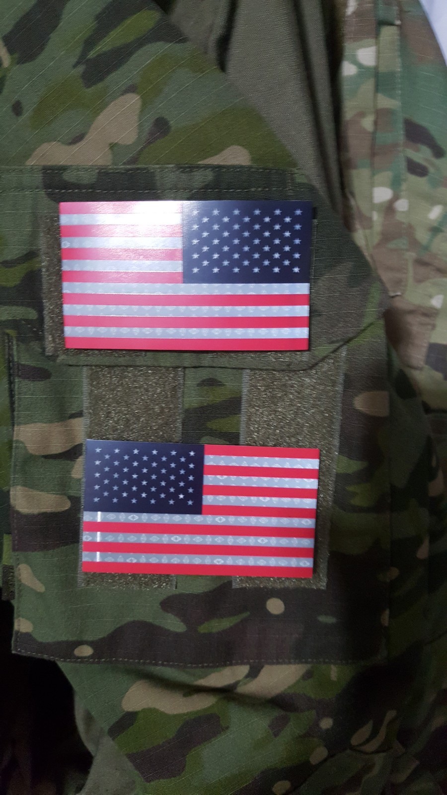 IR US FLAG FULL COLOR PATCH SET LEFT AND RIGHT SFLCS SOFLCS SEAL NAVY DELTA HOOK