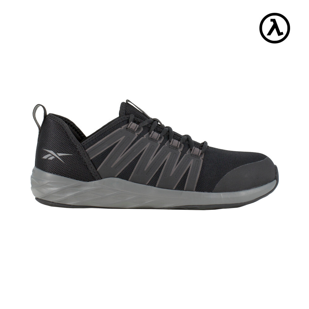 REEBOK ASTRORIDE WORK MEN'S ATHLETIC WORK SHOE BLACK/DARK GREY BOOTS RB2211 -NEW
