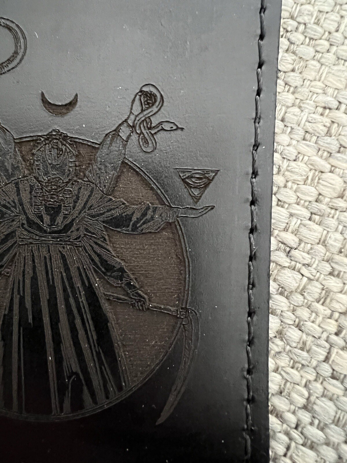 White Phosphor “Murdered Out Wraith” Patch Black Leather Variant