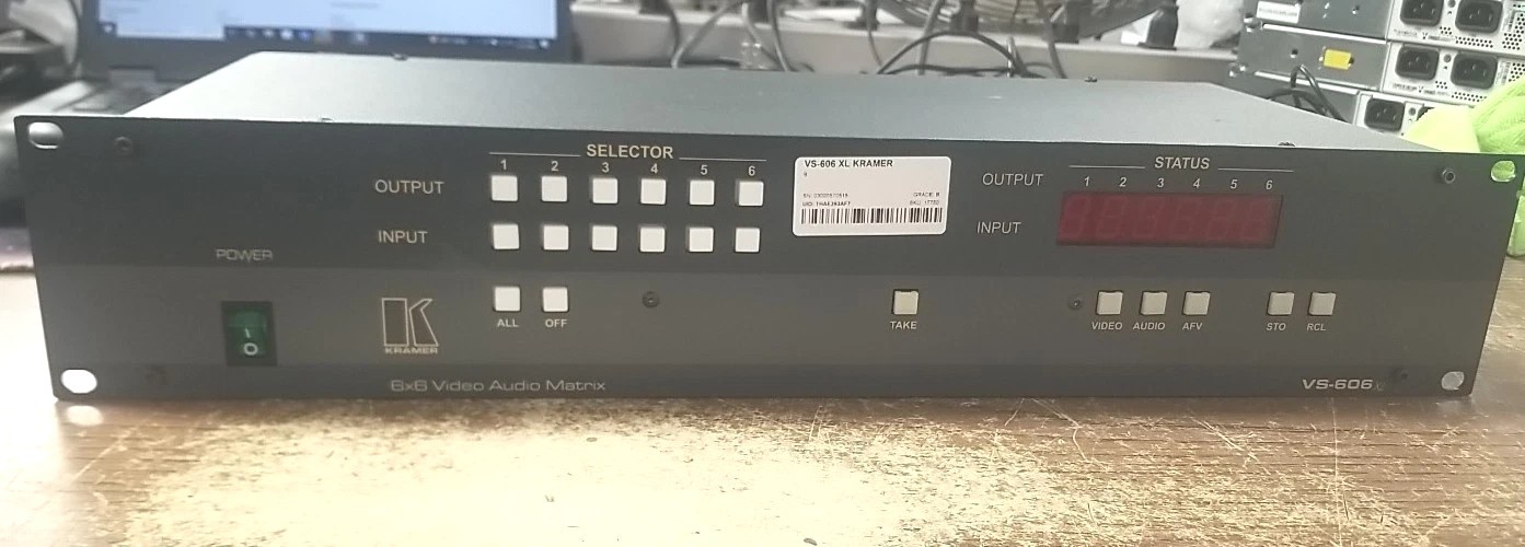 Kramer VS-606XL/110V 6x6 Video Audio Matrix Switcher. *READ⬇️*