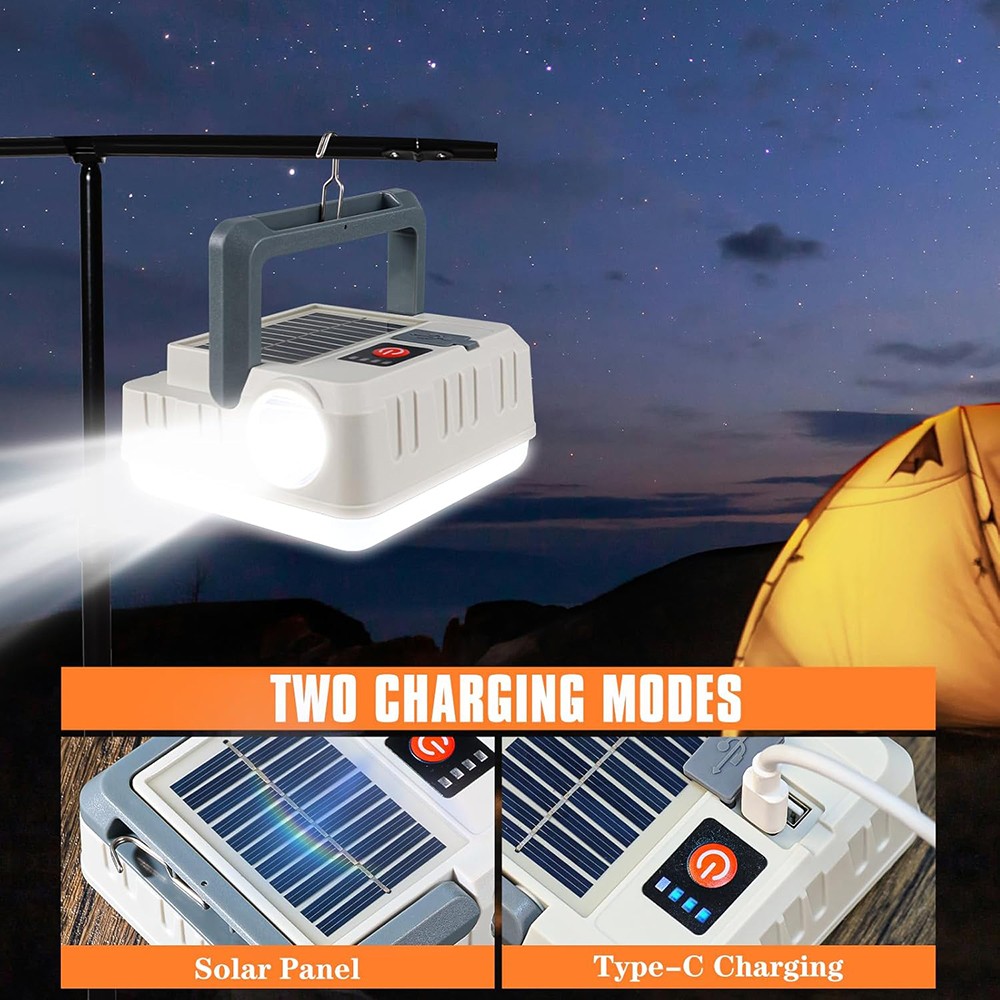Solar Hanging Light Camping Outdoor Light Lamp Lantern Rechargeable Emergency