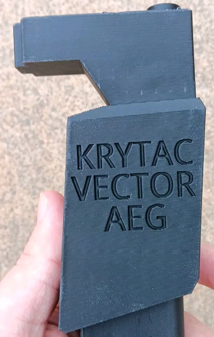 Airsoft Krytac Vector AEG Odin Speedloader Adapter Umarex (Black)