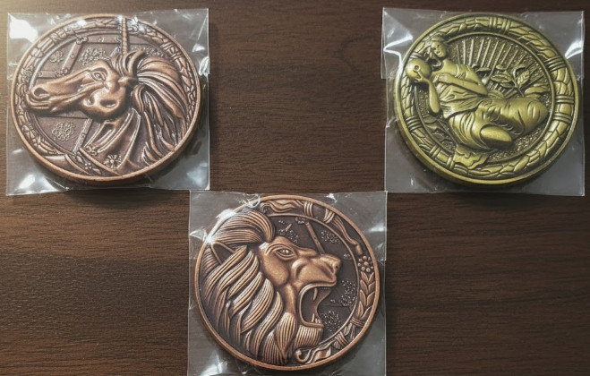 Resident Evil Police Station Coins – Collectible Medallion Set – PS4 Xbox
