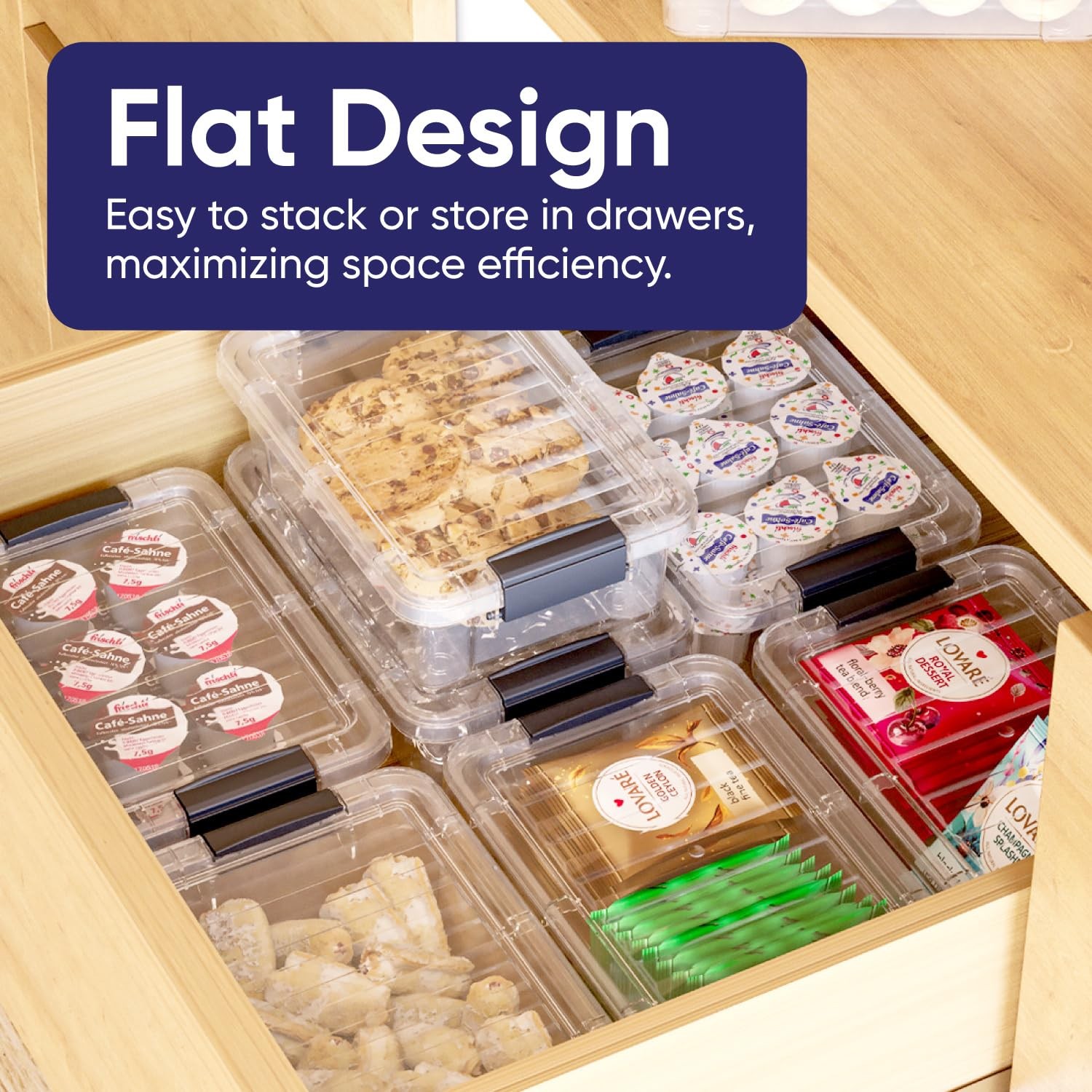 Mini Storage Container Plastic Crayon Box Art Supplies and Sewing Case Stacka...