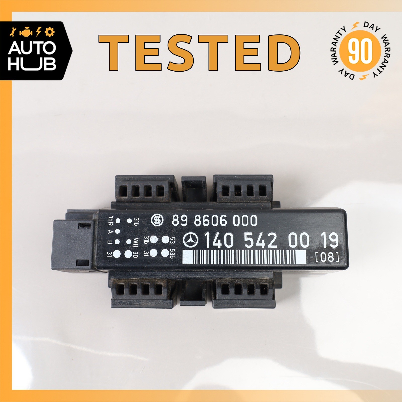92-95 Mercedes W140 S500 E-GAS Windshield Wiper Motor Relay Module OEM