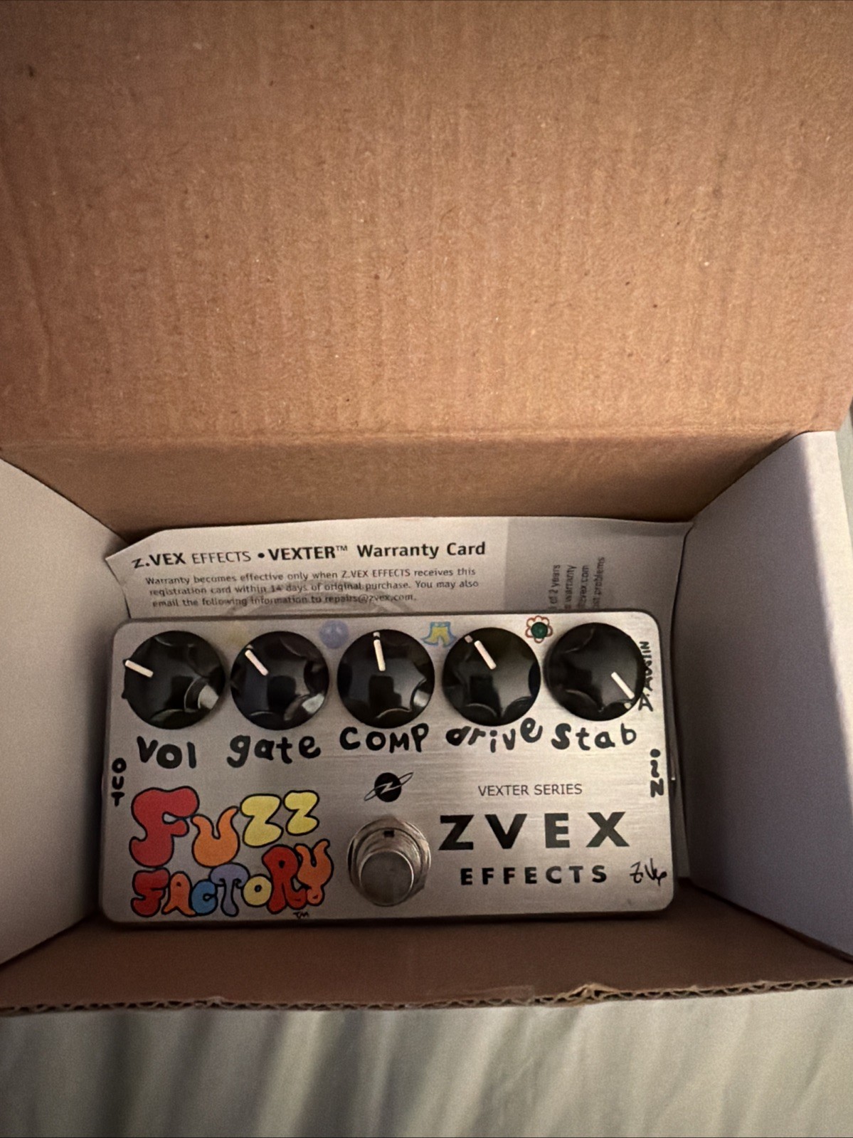 ZVEX Fuzz Factory Guitar Pedal - distortion.