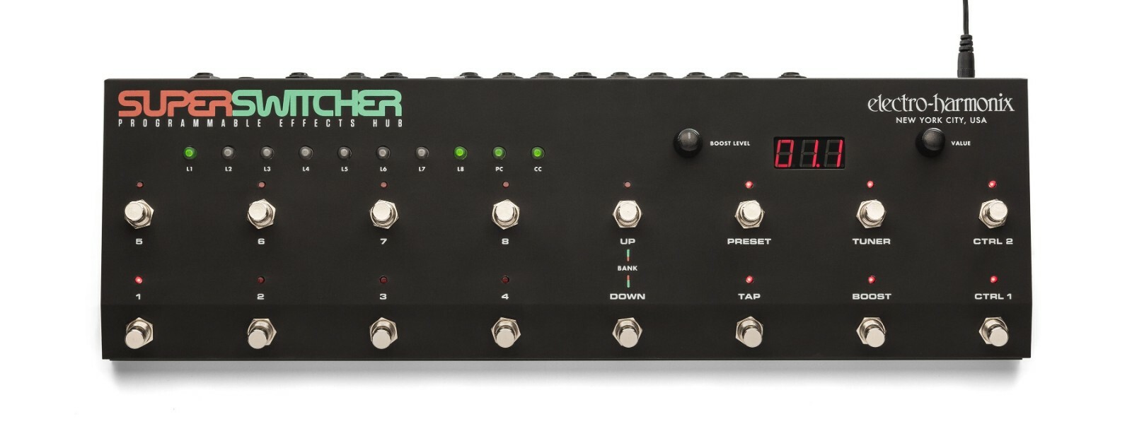 New Electro-Harmonix EHX Super Switcher Programmable Effects Hub Pedal