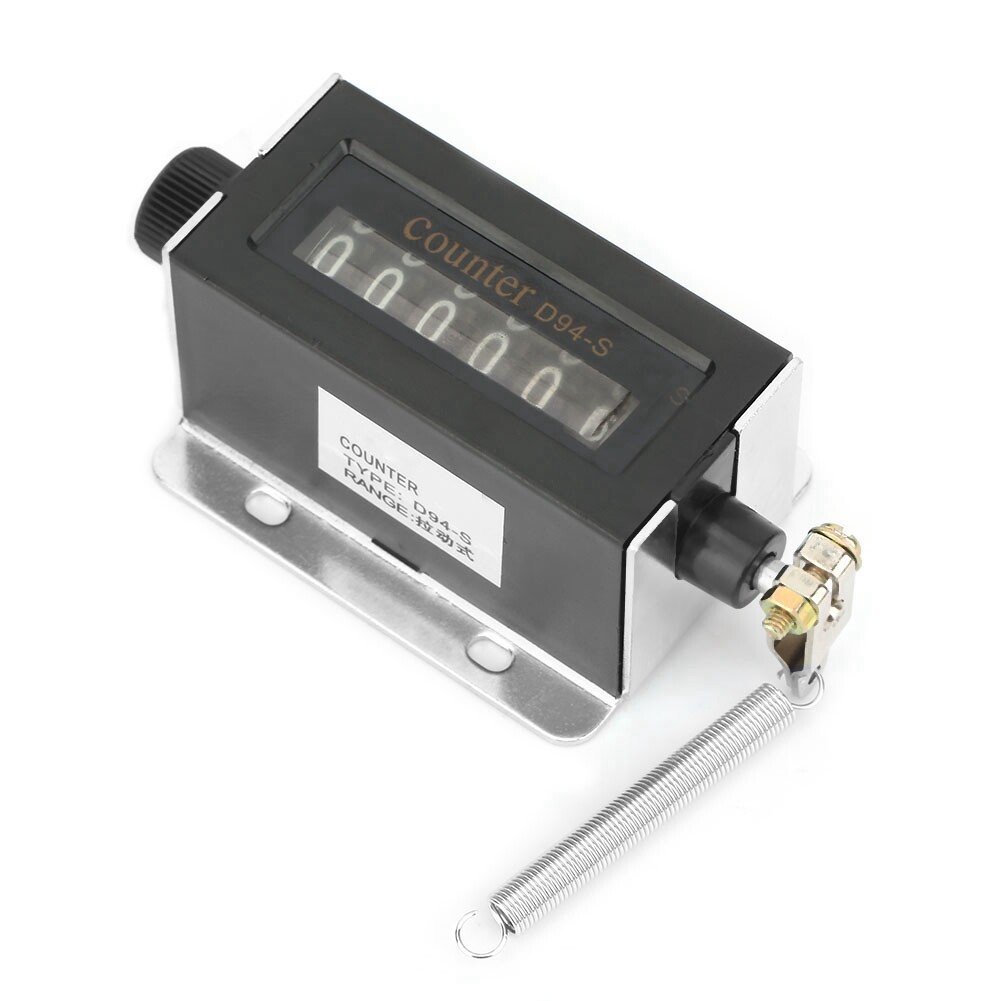 D94-S 6 Digit Resettable Mechanical High Quality Pulling Type Counter 0-999999