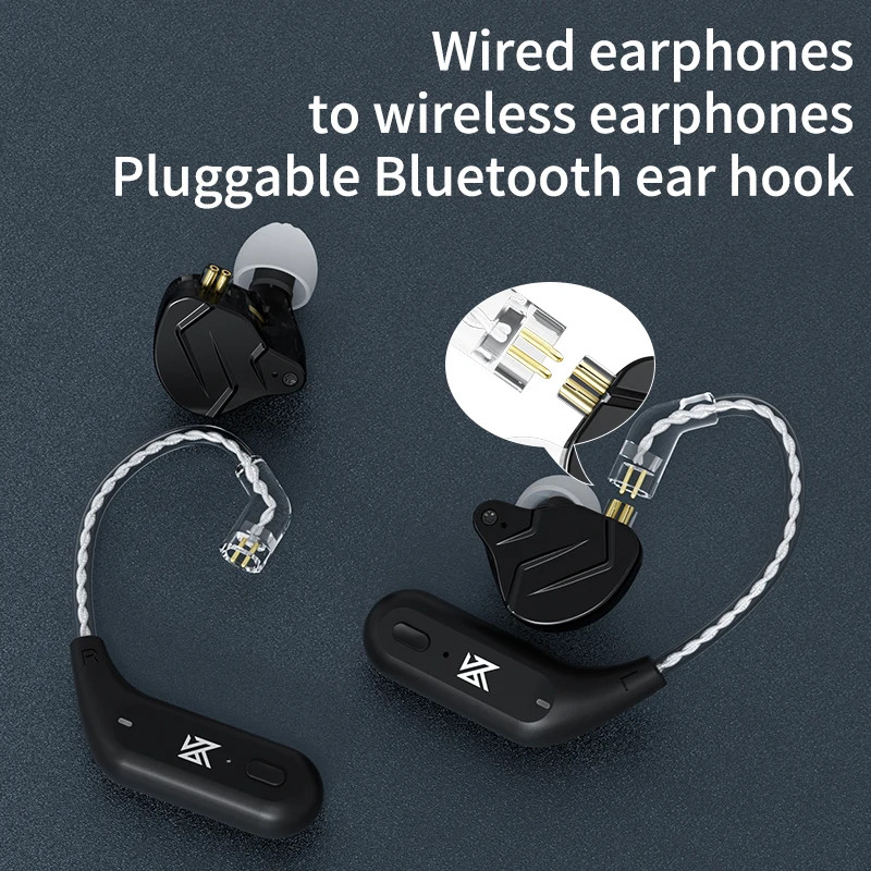 KZ AZ09 Bluetooth 5.2 Wireless Upgrade Cable Module HIFI Ear Hook C Pin