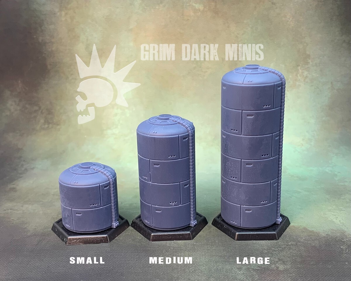 Battletech CGL Scale Terrain - Large Storage Tank