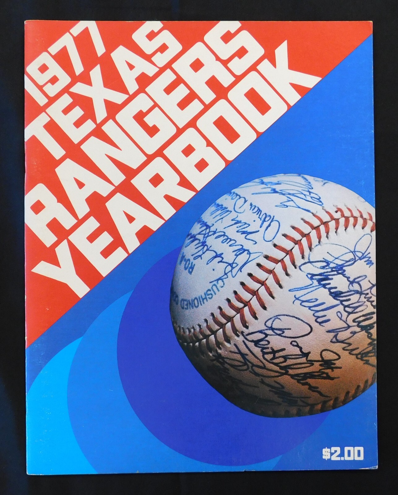 Texas Rangers 1977 Yearbook Program - B. Blyleven, J. Fregosi, G. Perry