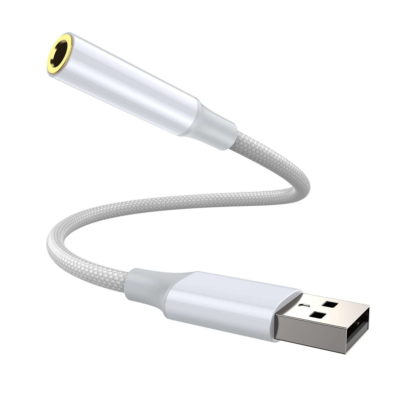USB to Aux Cable External Stereo Sound Card.USB to Aux Adapter, Aux to USB,US...