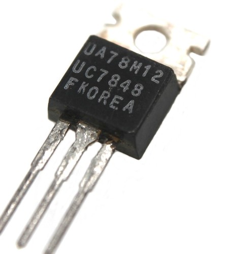 Texas Instruments, UA78M12 Positive Voltage Regulator, +12V, 0.7A - Lot of 10