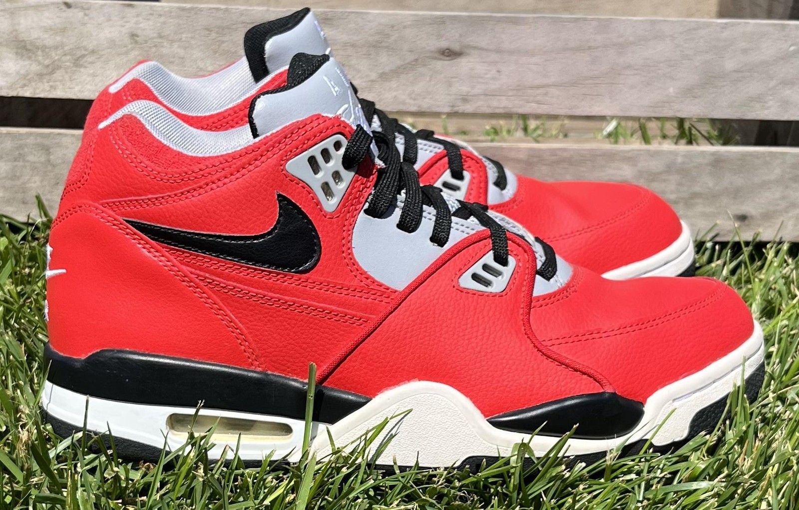 Nike Air Flight 89 Shoes Mens Size 9 Red Black Basketball Sneakers CN5668-600