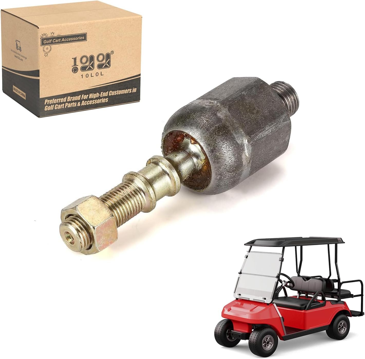 Golf Cart Inner Ball Joint Heavy Duty Assembly with Hex Nut for Club Car DS (199