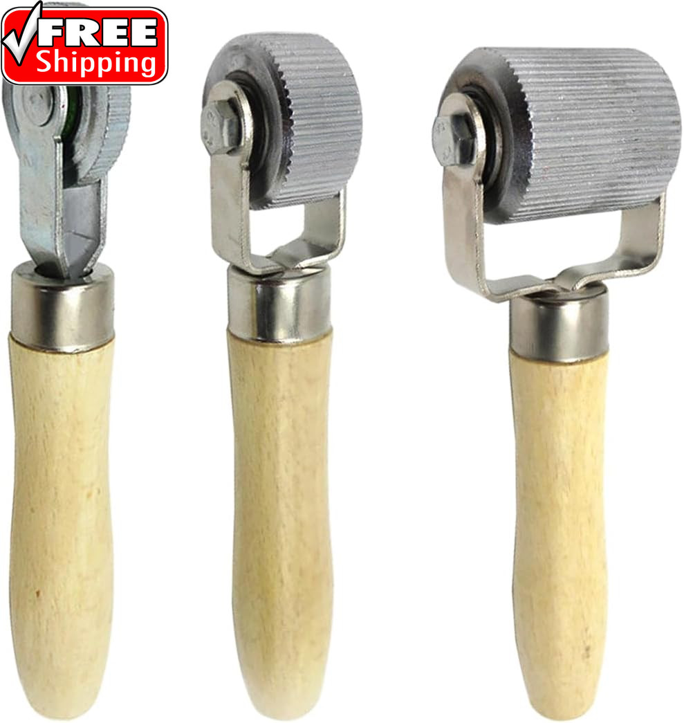 3PCS Car Sound Deadening Roller Metal Installation Tool, Automotive Sound Deaden