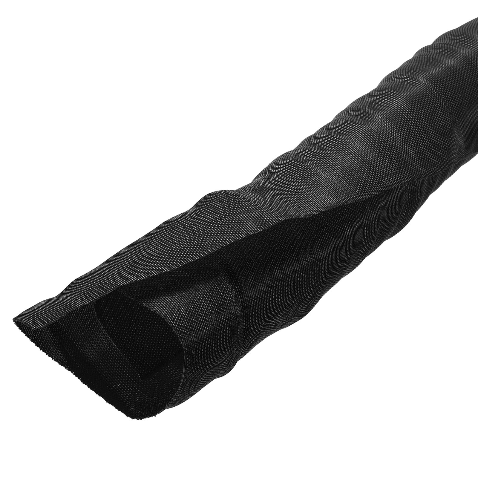 Wire Split Braided Cable Management Sleeve, Black (2" - 7 Feet)