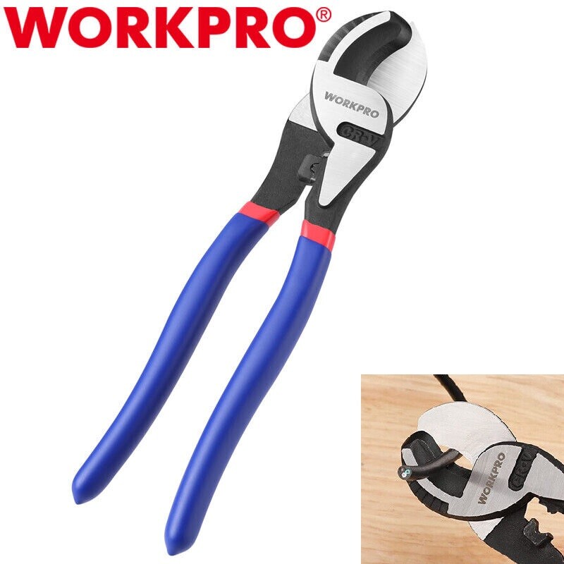 WORKPRO 9-1/4" High Leverage Cable Cutter Wire Cutter for Copper Wire Heavy Duty