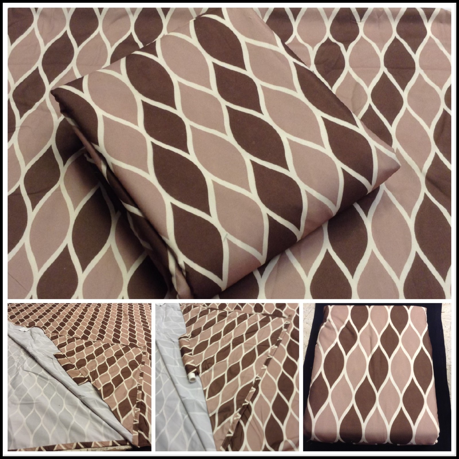 Super Single Sheet Set for Hard Side Waterbed - 6 pockets - Mocha