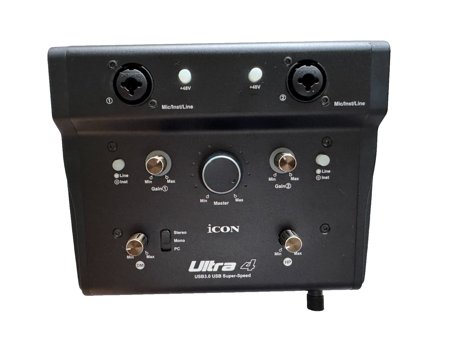 iCON Pro Audio Ultra 4 USB 3.0 Audio Interface 2-In/2-Out 24-bit 192kHz