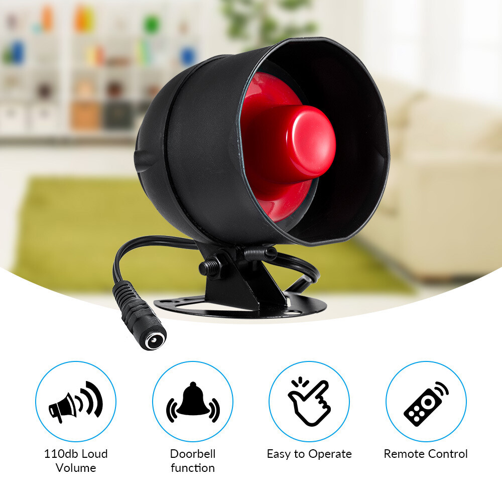 Simple DIY Wireless Safety Alarm System Window Sensor Burglar Warning Kit