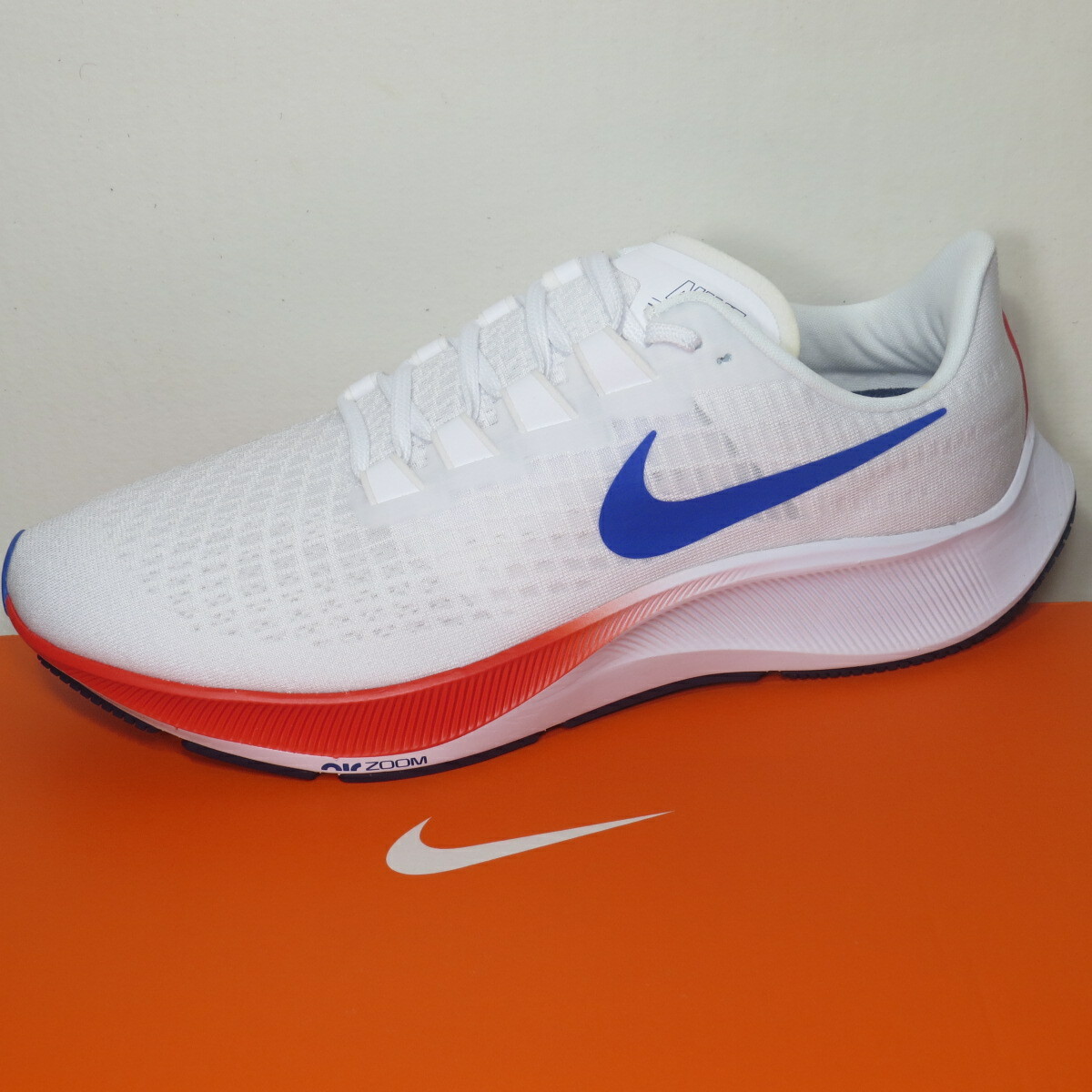 Nike Air Zoom Pegasus 37 USA Red White Blue Running DA1885-100 Mens Size 12 NIB