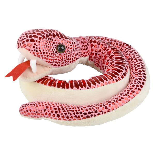 Rhode Island Novelty Plush - METALLIC SNAKE (Red - 54 inch) - New Stuffed Toy