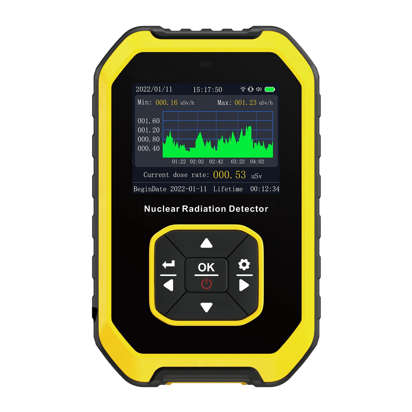 GM Geiger Counter Tube Nuclear Radiation Detector X-Ray β γ Dosimeter Monitor