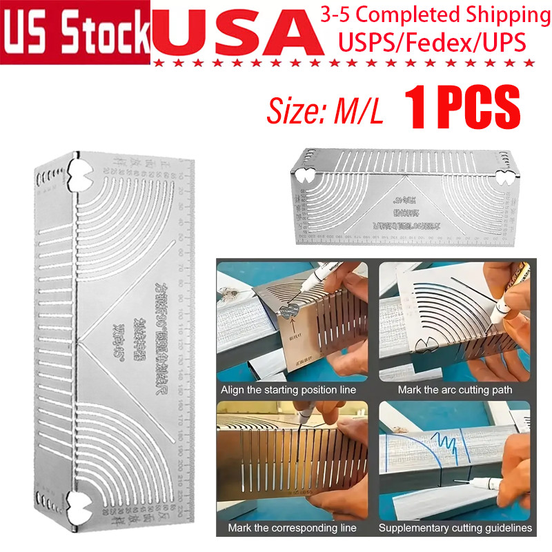 Precisionflex Angle Arc Marking Tool Stainless Steel Arc Scriber Line Drawing US