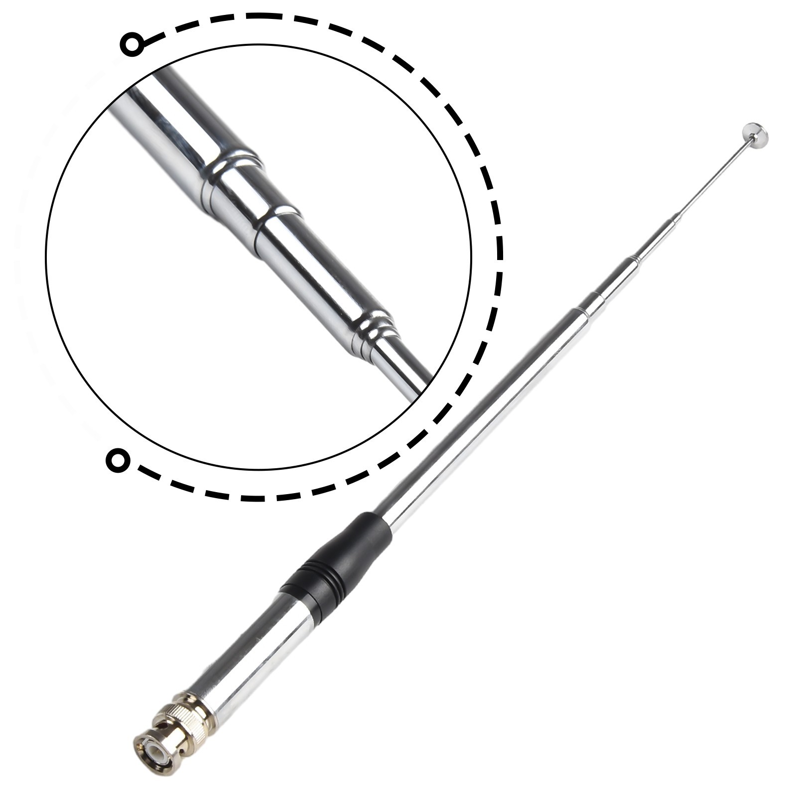 27Mhz Portable Telescopic Adjustable Rod Length for CB Handheld Radios