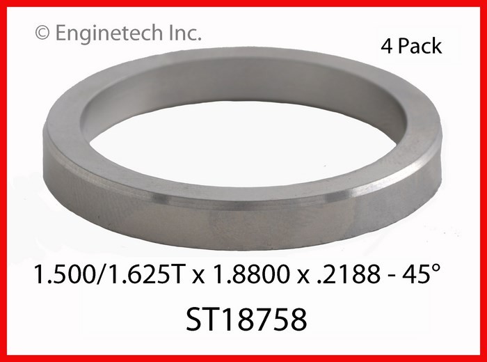 Enginetech ST18758 Engine Valve Seat 4 Pack for Dodge D250 and D350 Models