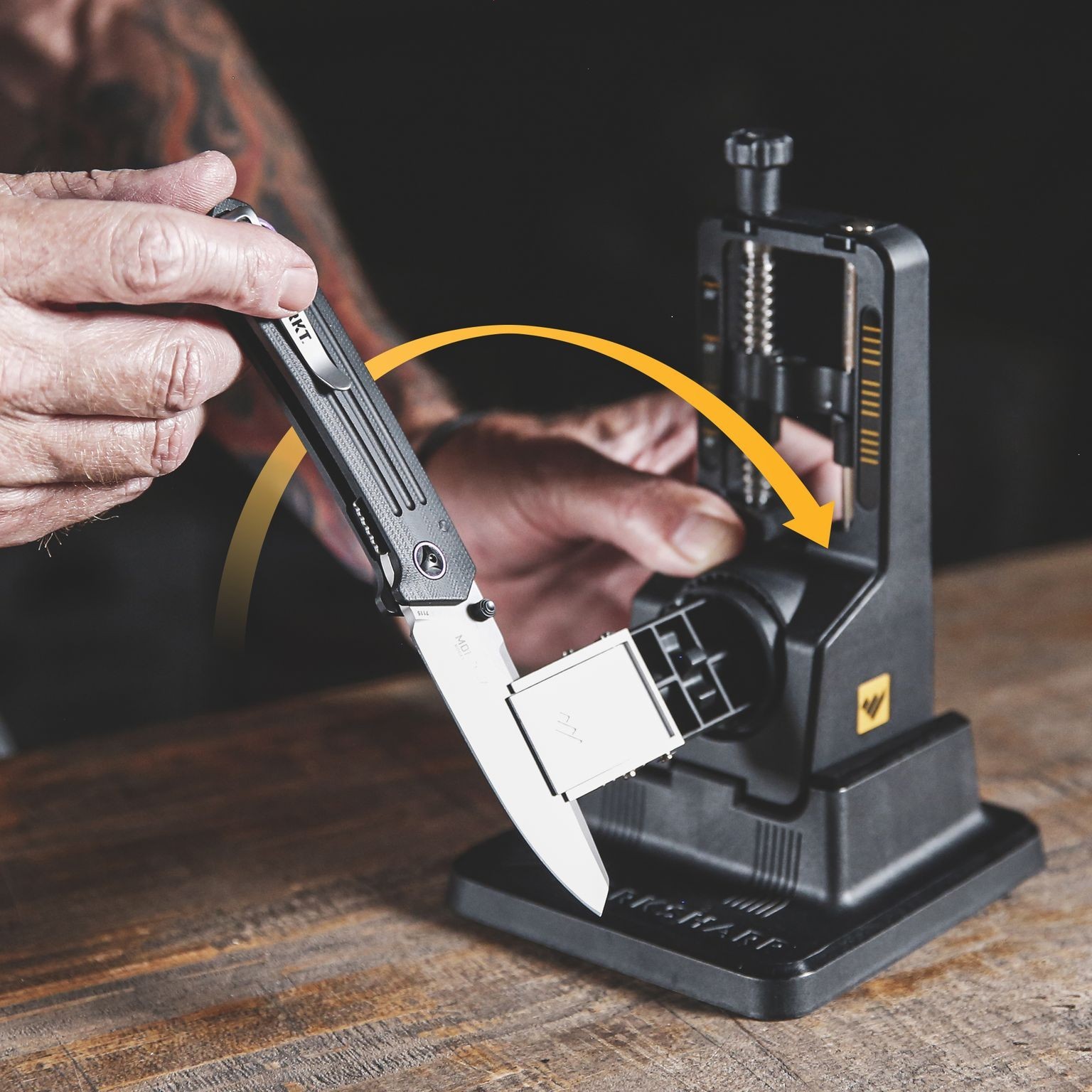 Work Sharp Precision Adjust Knife Sharpener 15°-30° Angle w/ Tri-Brasive Rod