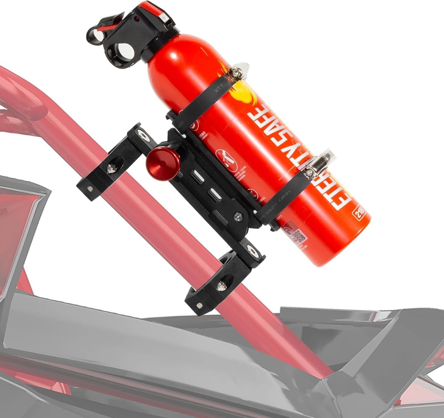 Utv Fire Extinguisher Mount Kit Quick Release Roll Bar Holder 1.75-2"
