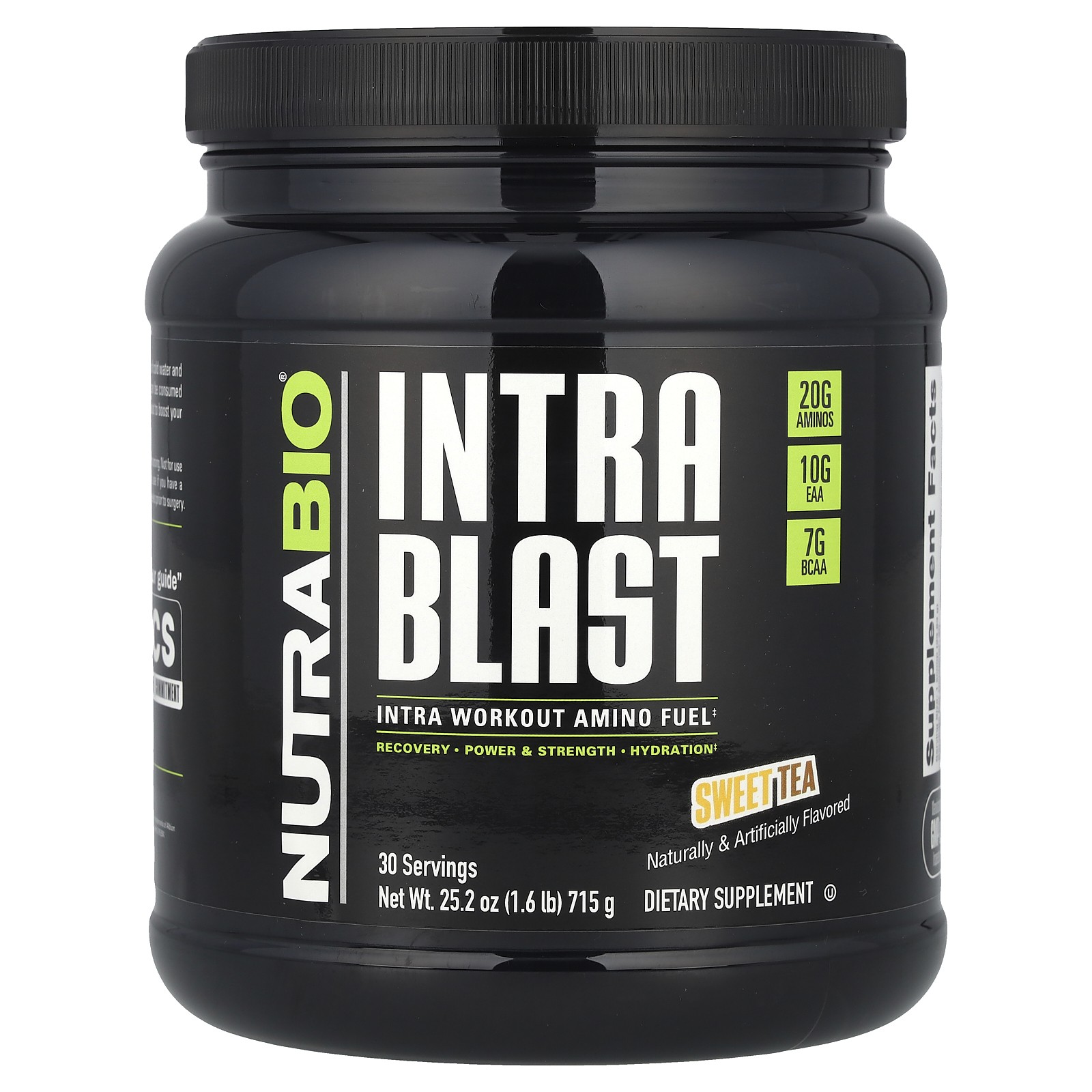 Intra Blast, Intra Workout Amino Fuel, Sweet Tea, 1.6 lb (715 g)