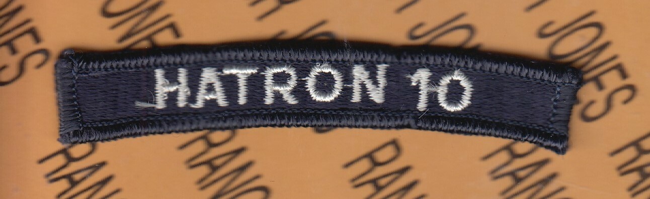 USN Navy Heavy Attack Squadron HATRON 10 Tab 3.75" arc patch m/e