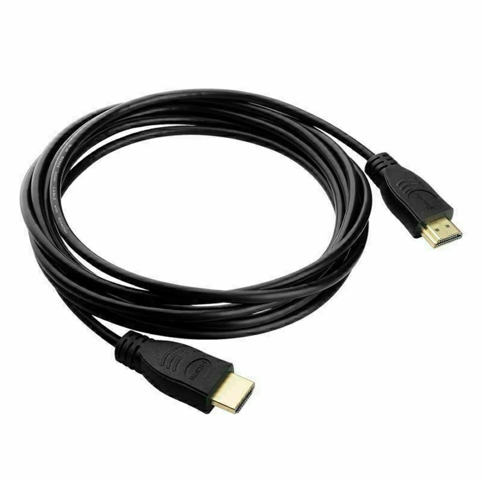 New Digital High-Speed 1.4 HDMI Cable PVC 2160p Black Cord (3/6/10 feet) LOT