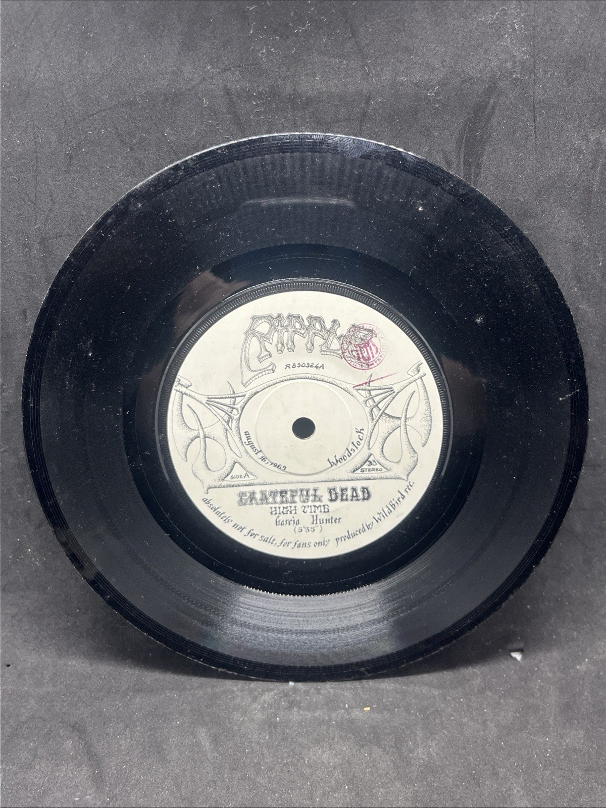 Ripple 1989 Italian Music Fanzine Grateful Dead  RARE 7 INCH DEAD Vinyl LIVE Q1