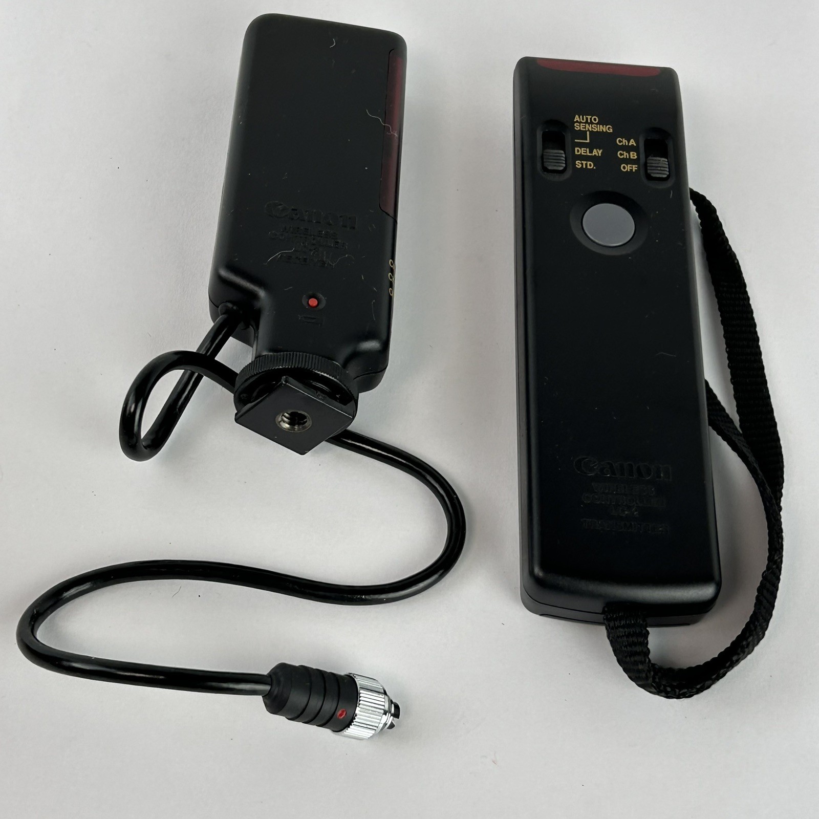 Vintage CANON Camera Wireless Controller TRANSMITTER & RECEIVER LC-2 & Case