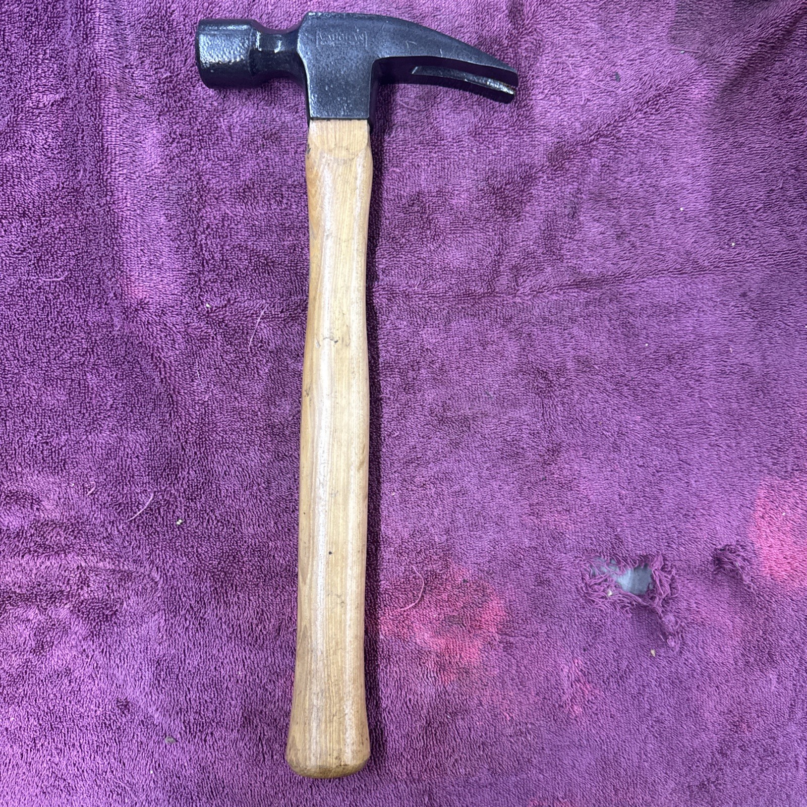 Vintage Vaughan 606M 28oz Claw Hammer 16” Wood Handle USA Made Tool Framing