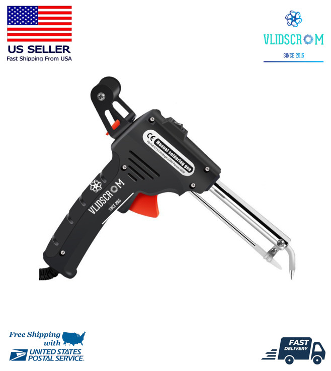 Electric Soldering Gun Manual Iron Automatic Soldering Machine Kit Tool 110V