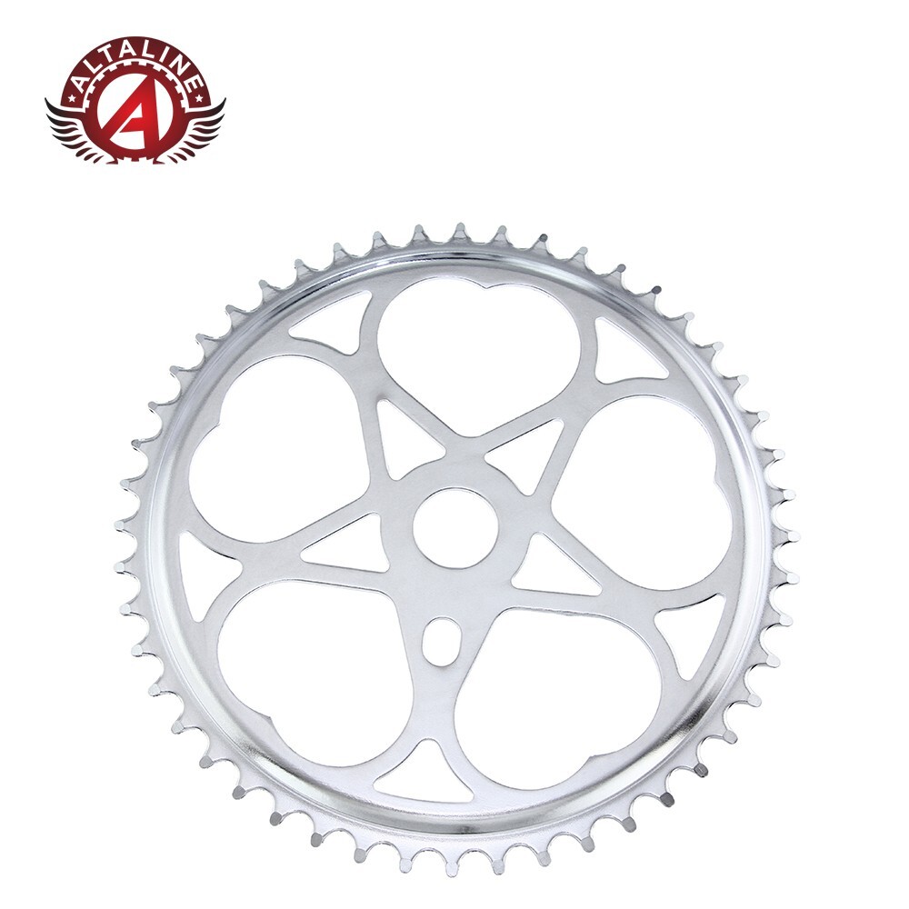 ALTALINE BICYCLE CHAINRING Sweet Heart 48t 1/2 X 3/32 Chrome LOWRIDER CRUISER.
