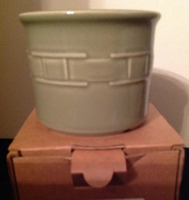 Longaberger Sage 1 Pint Salt Crock - USA
