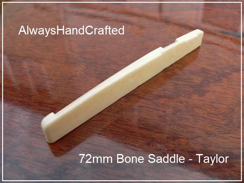 AlwaysHandCrafted Compensated BONE SADDLE for TAYLOR Acoustic Guitar