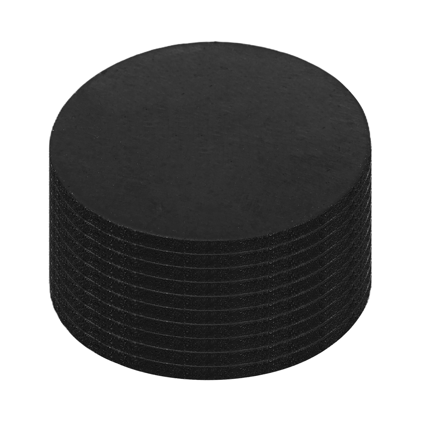 10Pcs Non Slip Furniture Pads, 30x1.7mm Round Rubber Furniture Grippers, Black