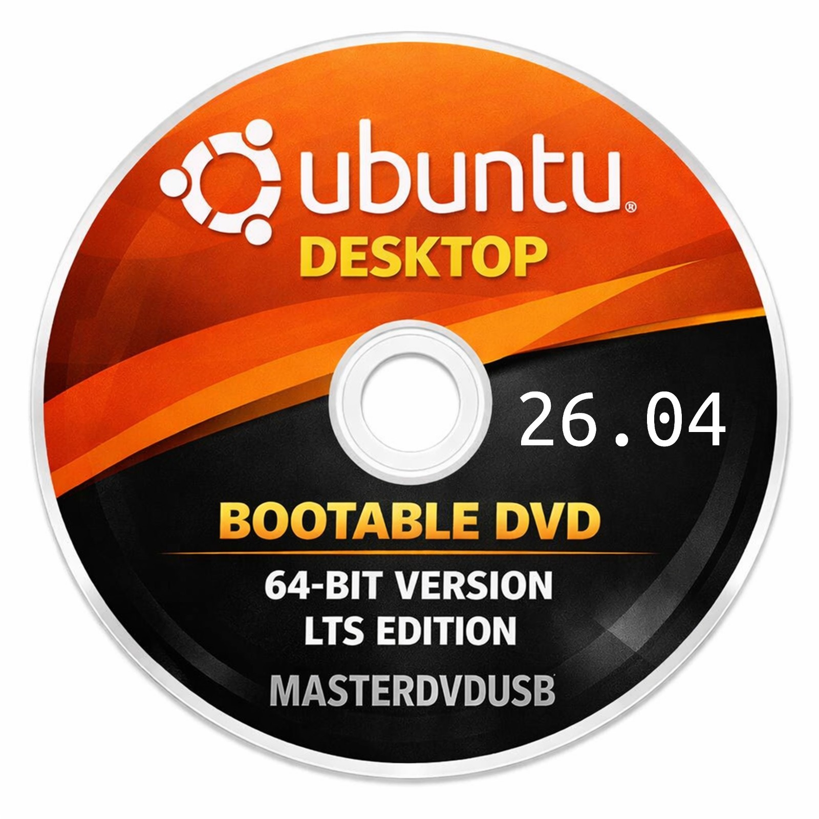 Ubuntu 26.04 LTS – 3 DVD Set Desktop - Server - Studio Edition - Grade AAA+