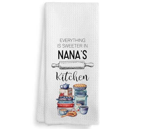 Nana's Kitchen Towels And Dishcloths Nana Gifts Nana Gifts From Grandkids Nana G