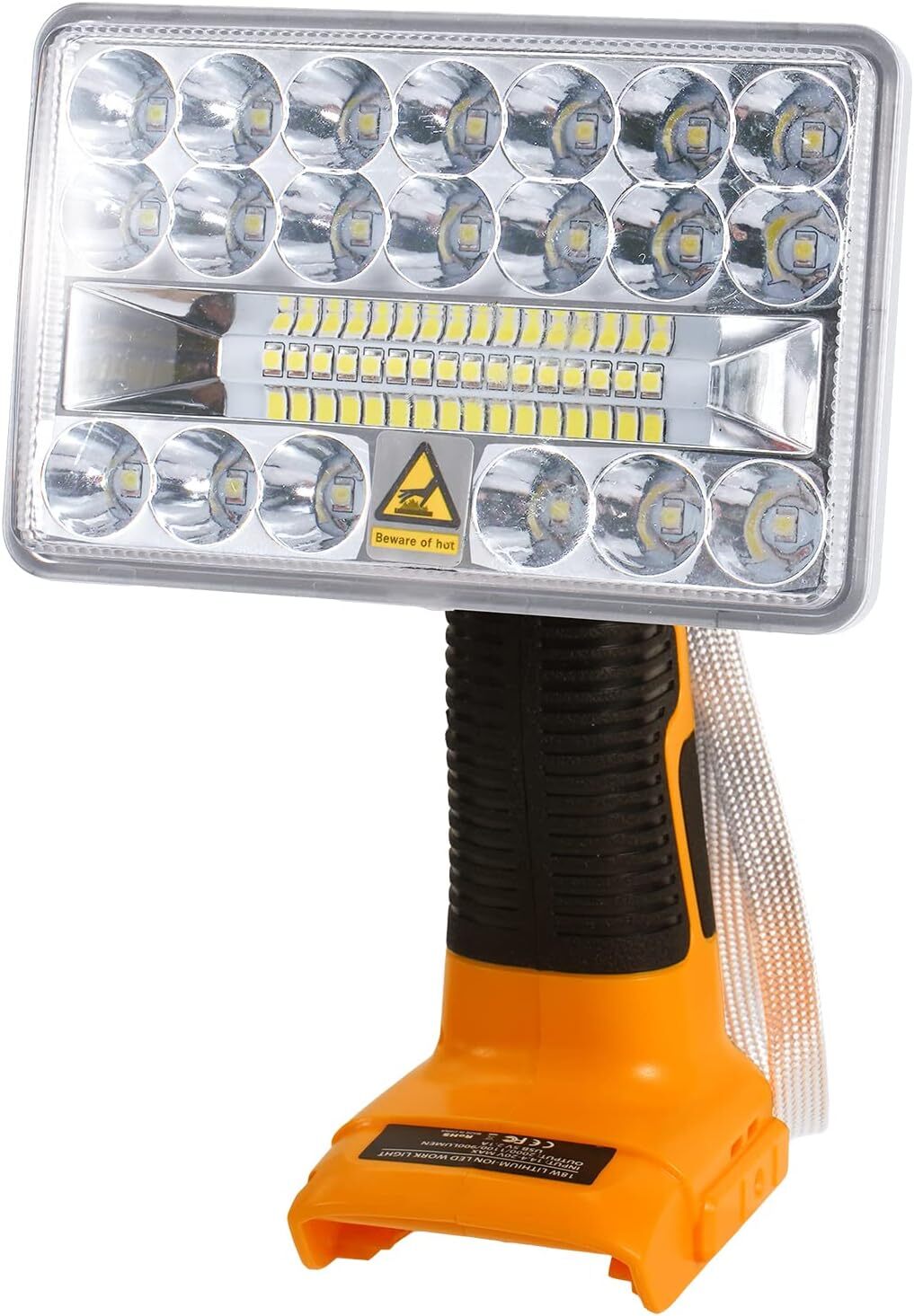 2000LM LED Work Light Suitable For DeWalt 20 VOLT MAX XR DCB205 Li-Ion Battery