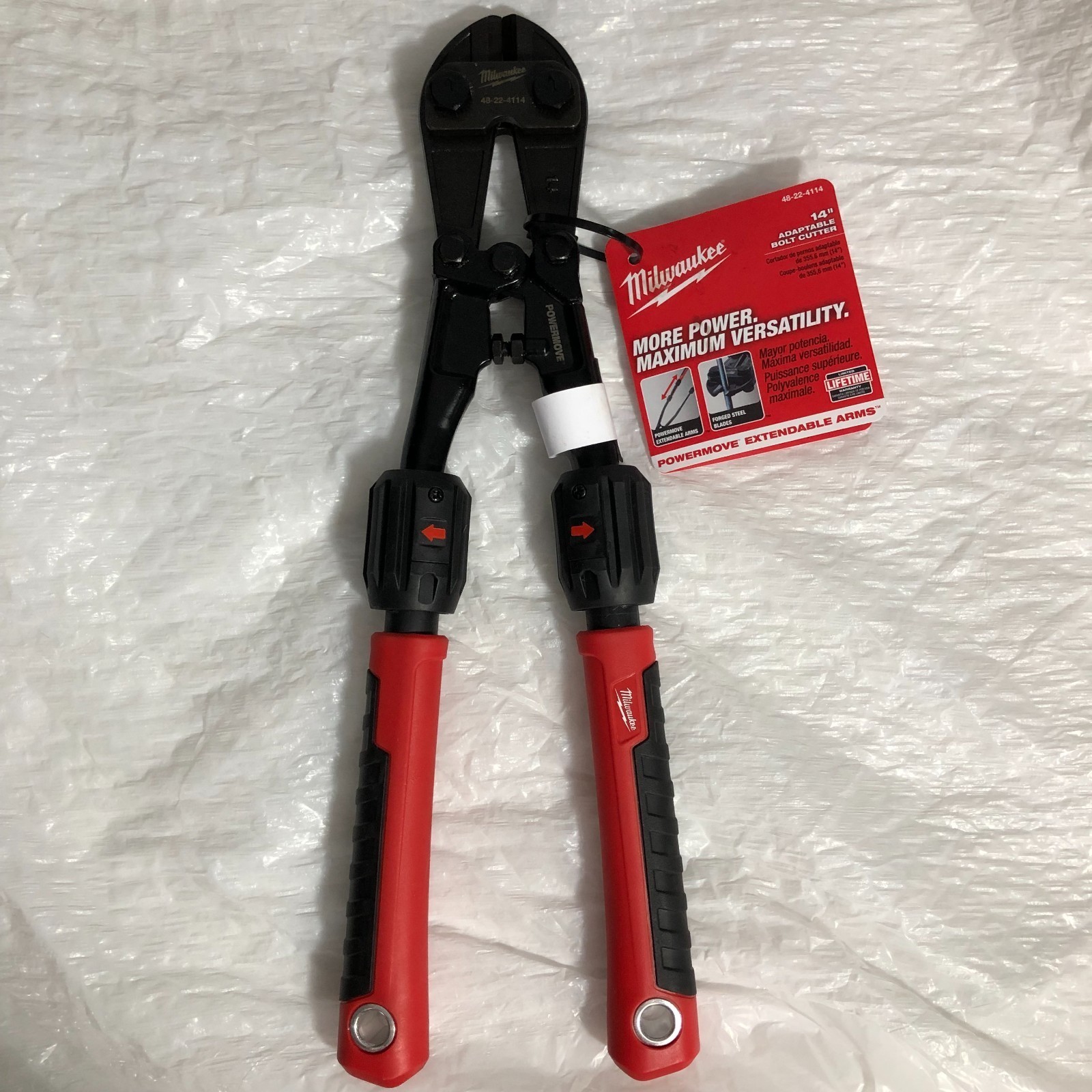NEW!!  Milwaukee 14" Adjustable Bolt Cutter with POWER MOVE 48-22-4114