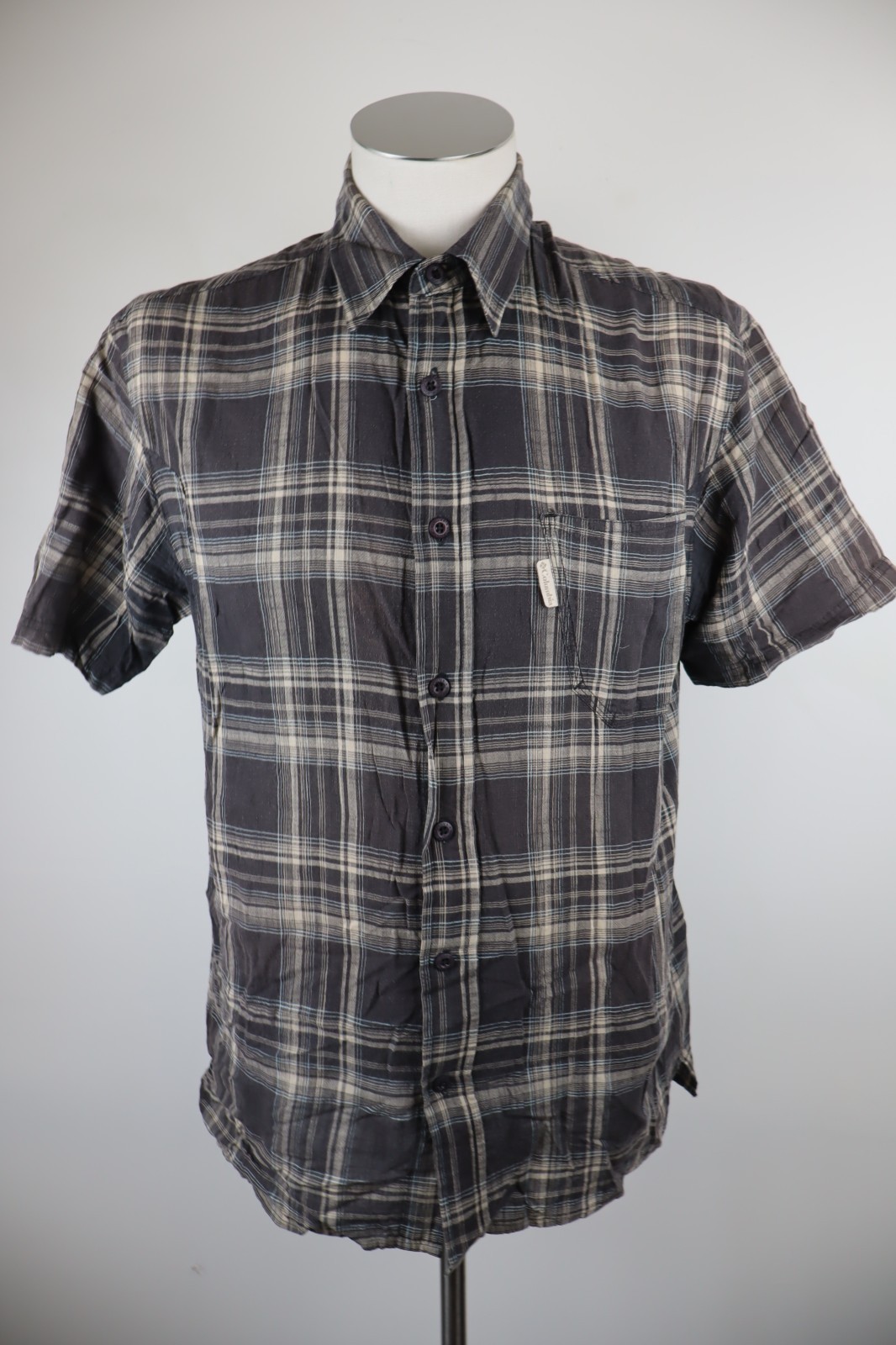 Columbia Casual Vintage Shirt Short Sleeve Size L Cotton